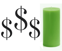 Green Candle Money Spells